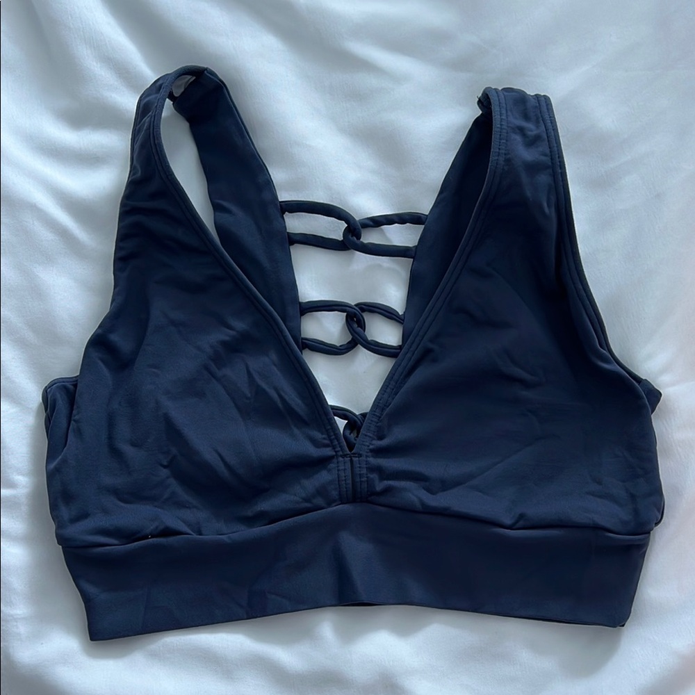 LIVE! Women's Denim Blue/Navy  Strappy Bralette / Sports Bras S/M